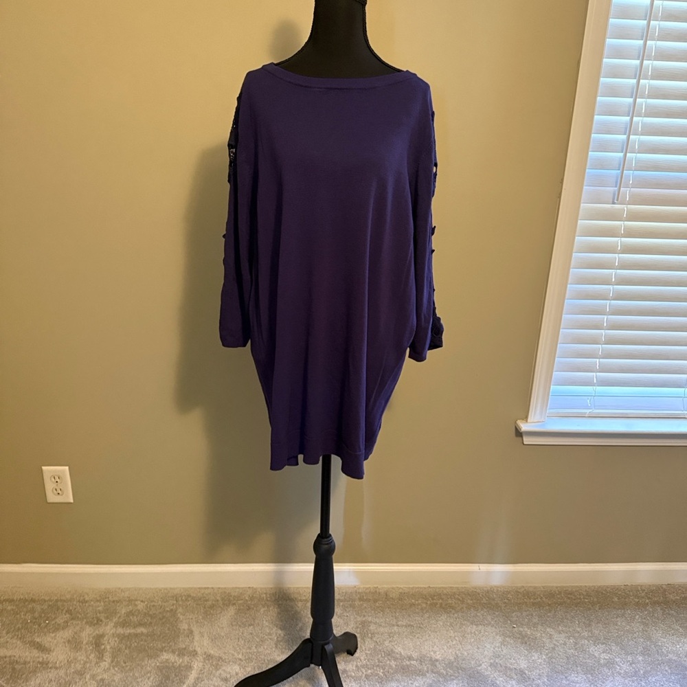 Lane Bryant Deep Purple Sweater